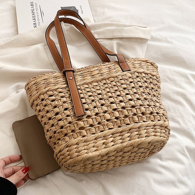 Túi Xách Đan Rơm Phong Cách Pháp Thời Trang Cho Nữ