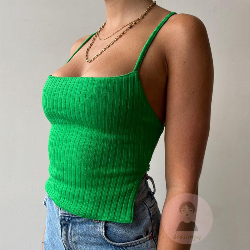 Áo Hai Dây Hở Lưng Màu Sắc Thời Trang Mùa Hè Cho Nữ