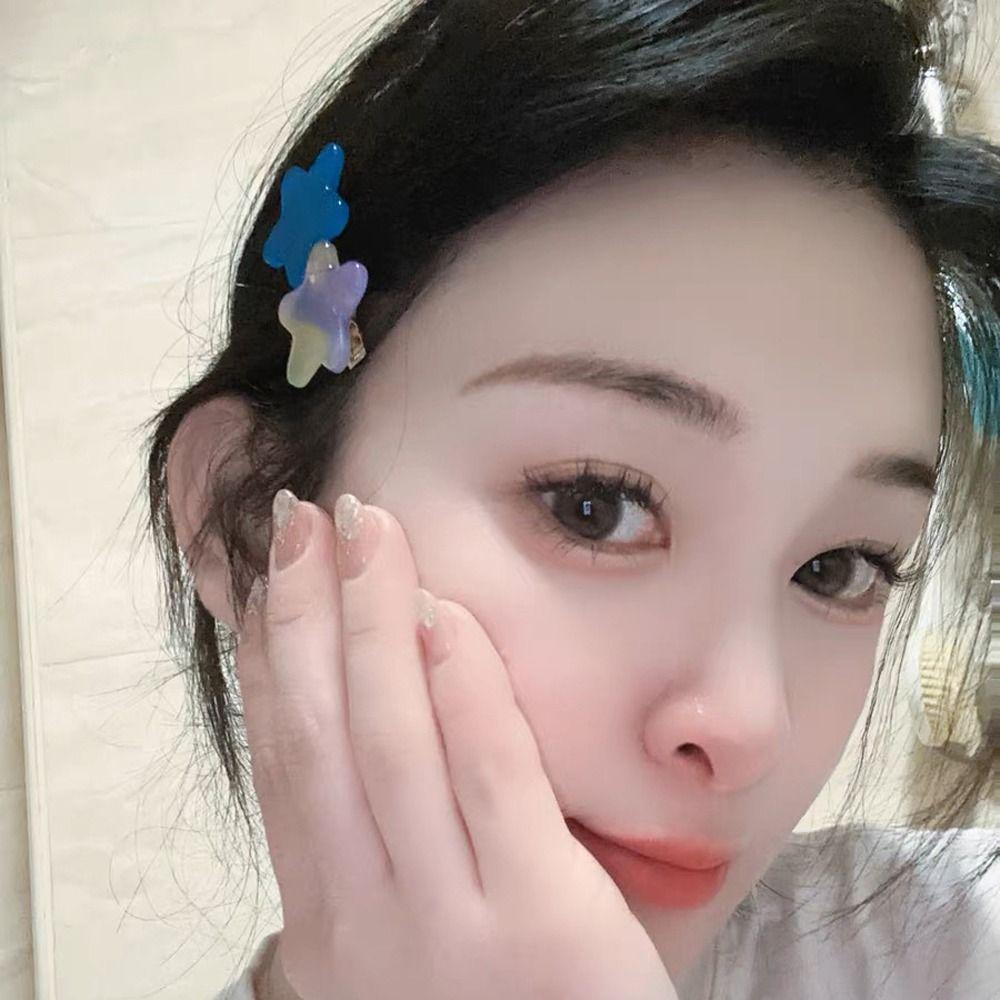 FORBETTER Kẹp Tóc Hình Ngôi Sao Phong Cách Hàn Quốc Ngọt Ngào Cho Nữ