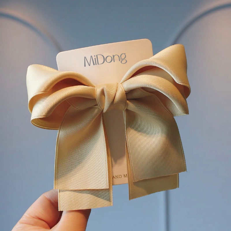 Kẹp Tóc Nơ Sau Lưng Phong Cách Hàn Quốc Cổ Điển Cho Nữ