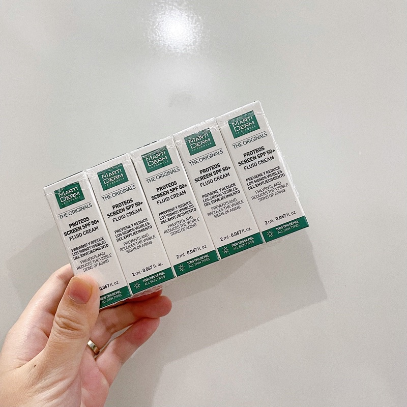 Kem Chống Nắng Martiderm Proteos Screen SPF 50+ Fluid Cream mini 2ml