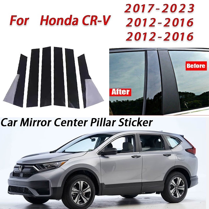 HONDA Phim Dán Trang Trí Cửa Sổ Xe Hơi Màu Đen Bóng Cho City CRV CR-V HRV HR-V Civic Jazz Accord