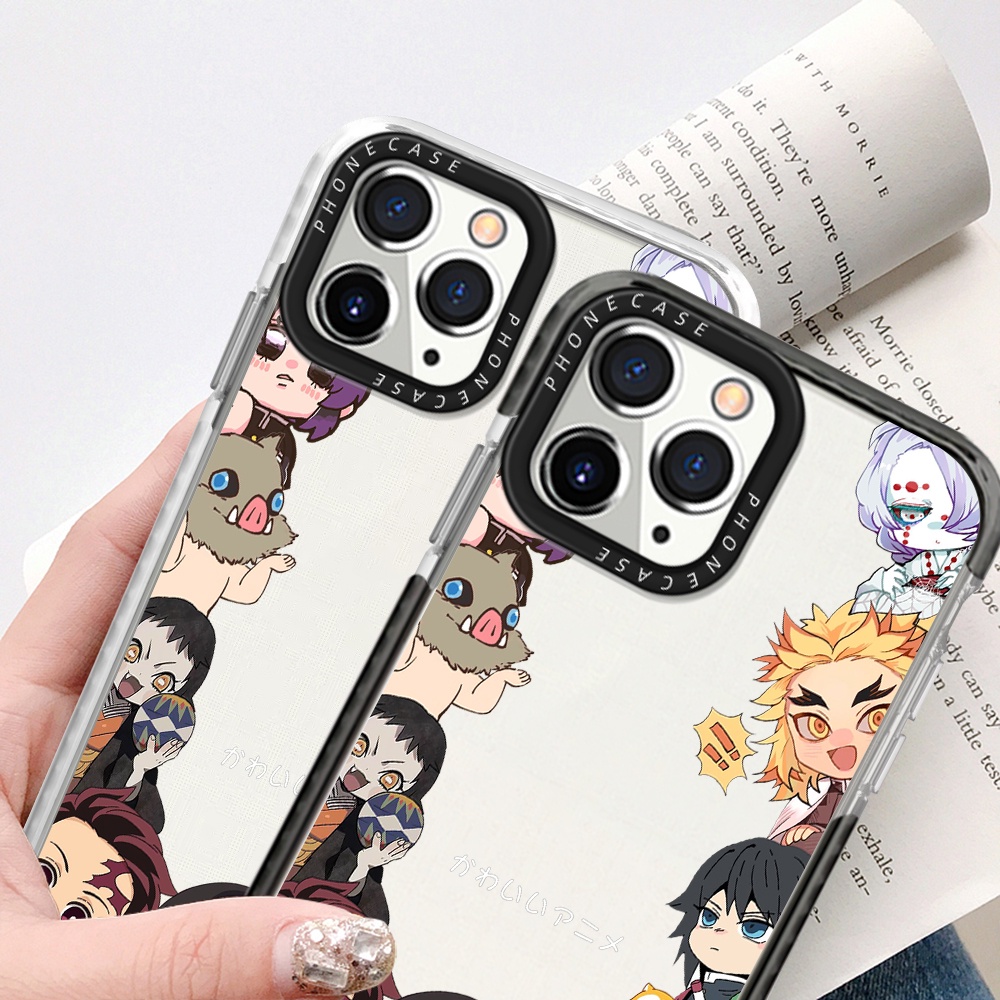 Ốp Điện Thoại Silicon Dày Mềm Hình Anime Demon Slayer Cho iPhone 14 13 12 Mini 11 Pro Max XR X XS 7 8 SE 2020
