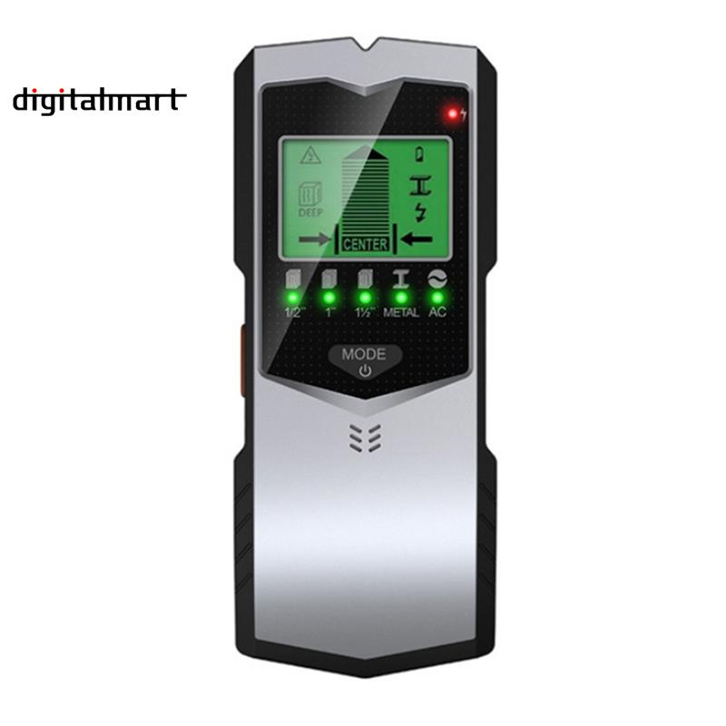 Máy Dò Kim Loại 5 Trong 1 Cho Máy Dò Tường Tìm Hiển Thị Màn Hình LCD HD Màu Xanh Lá Cây