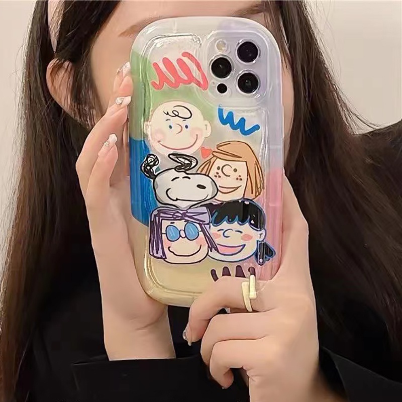 Ốp Điện Thoại Silicon TPU Mềm Trong Suốt Chống Sốc In Hình Gia Đình Dễ Thương Cho IPhone 13 11 14 12 Pro XS Max X XR 7 + 8 Plus