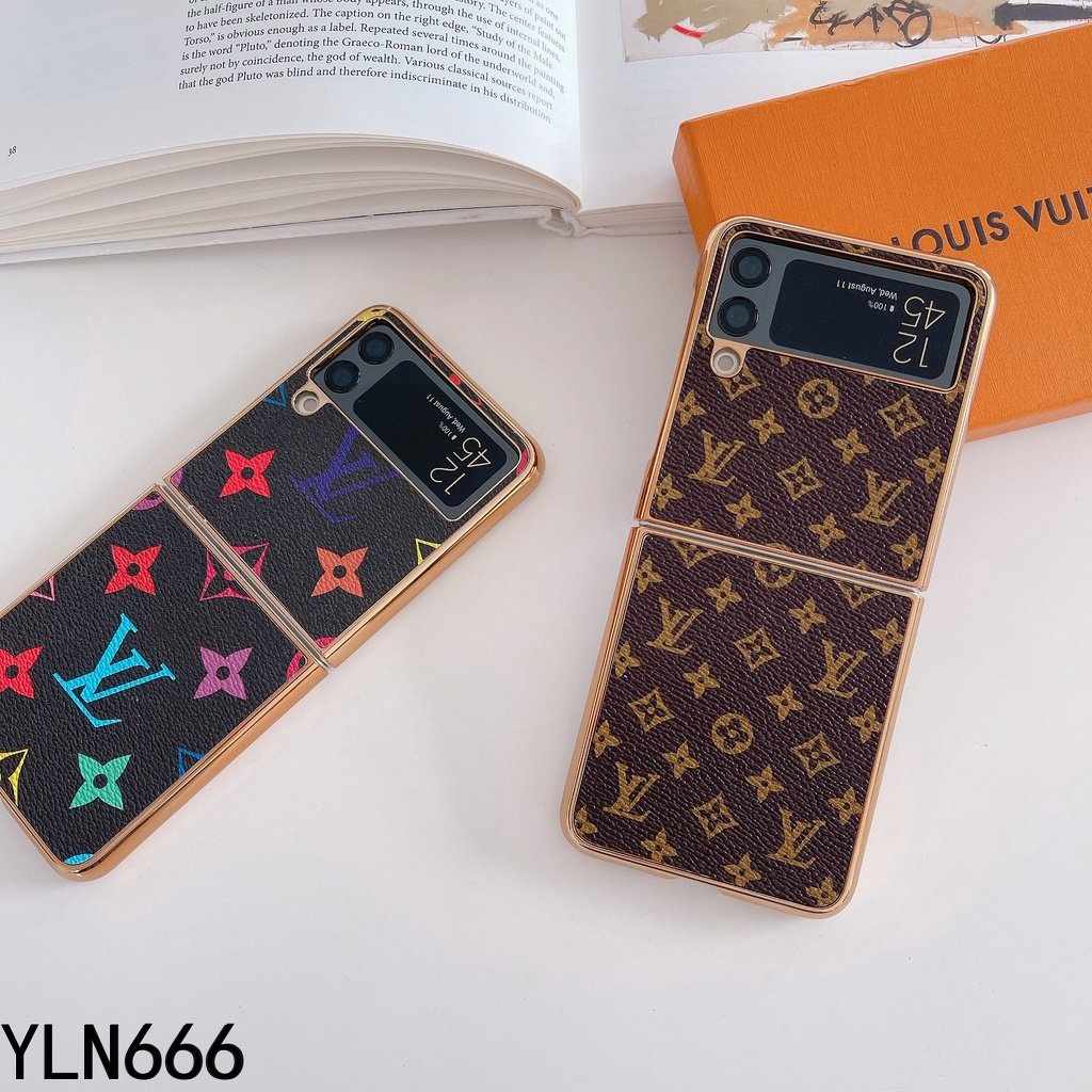 Ốp Điện Thoại Da Sang Trọng Cổ Điển Dành Cho Samsung Galaxy Z Flip 3 Z Flip 4 5G Classic L / / V Z Flip4