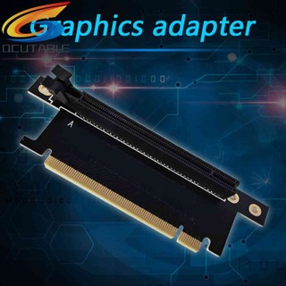 PCIe X16 Riser 90 Degree Right Angle PCI Express X16 Graphics Card Adapter