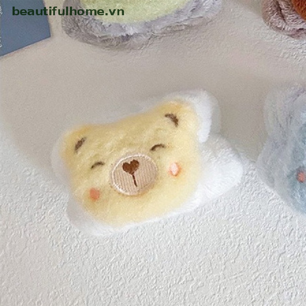 Set 2 Băng Đeo Cổ Tay Bằng Lông Cừu Họa Tiết Hoạt Hình Cho Spa