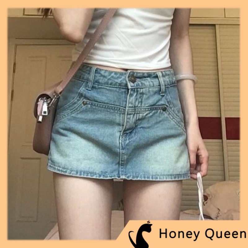 【HQ】Quần giả chân váy jean dáng ngắn sexy nữ Famos