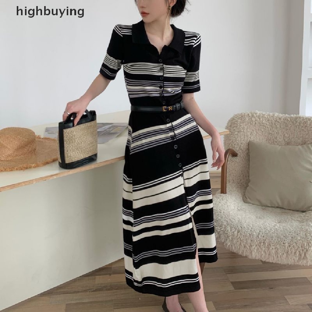 Đầm Dệt Kim Cổ Bẻ Ôm Dáng Thời Trang Hè 2023 Cho Nữ