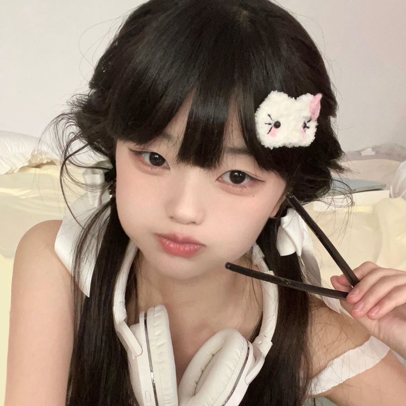 Kẹp Tóc Mái Bằng Lông Nhung Họa Tiết Melody Dễ Thương Xinh Xắn Cho Nữ