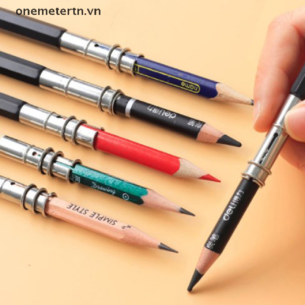 onemetertn  Adjustable Dual Head Pencil Extender Holder Sketch School Office Art Write Tool  VN