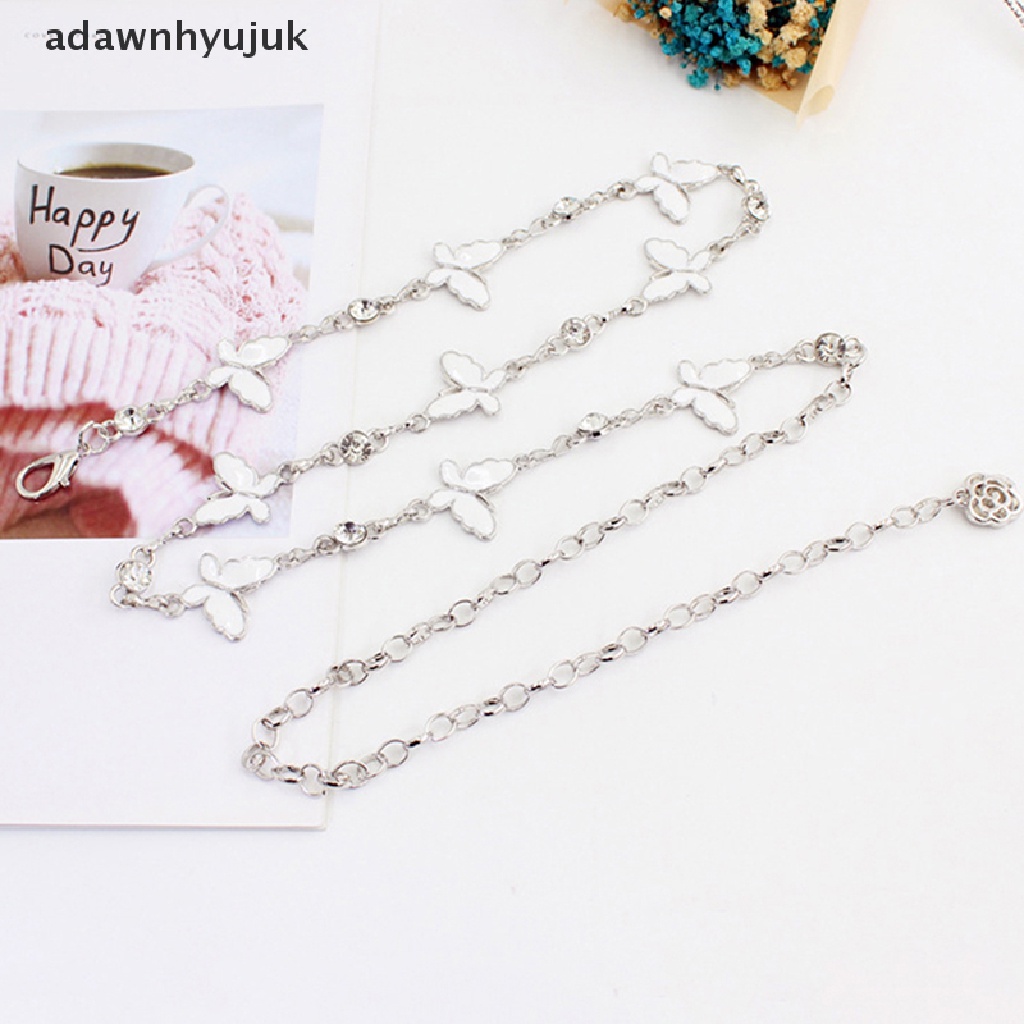 Thắt Lưng Dây Xích Kim Loại Mỏng Mặt Hình Bướm Trang Trí Đầm / Áo Sweater Có Thể Điều Chỉnh
