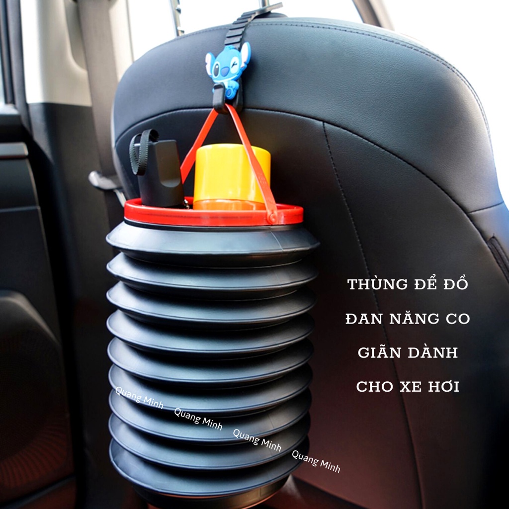 ]Thùng Chứa Đồ] Đa Năng Tiện Lợi 🚀 Thùng Đựng Rác Mini Co Giãn Dùng Trên Ô Tô 🚀 Xe Hơi - Văn Phòng