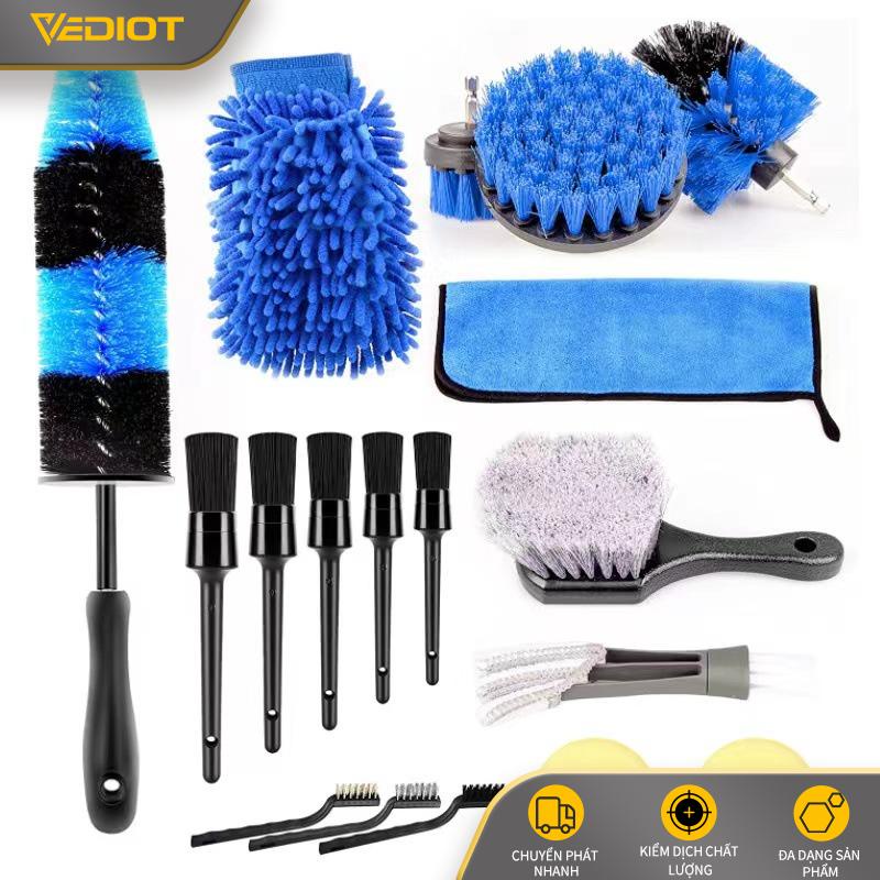 Mua Bộ 18 Chổi Cọ Vệ Sinh Xe Ô Tô Đa Năng Dụng Cụ Vệ Sinh Xe Hơi Với ...