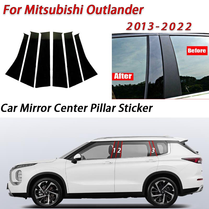 Phim Dán Trang Trí Cửa Sổ Xe Hơi Mitsubishi Outlander GF / GG / ZJ / ZK / ZL 2013-2022