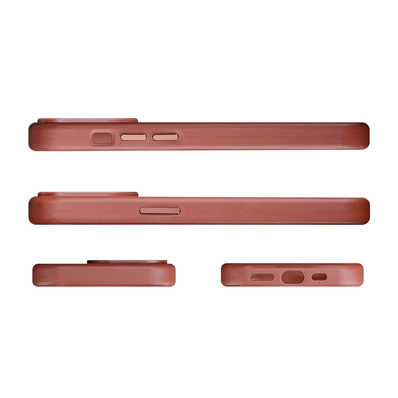 Ốp Điện Thoại Da Từ Tính Có Logo Cho IPhone 14 Pro Max 14