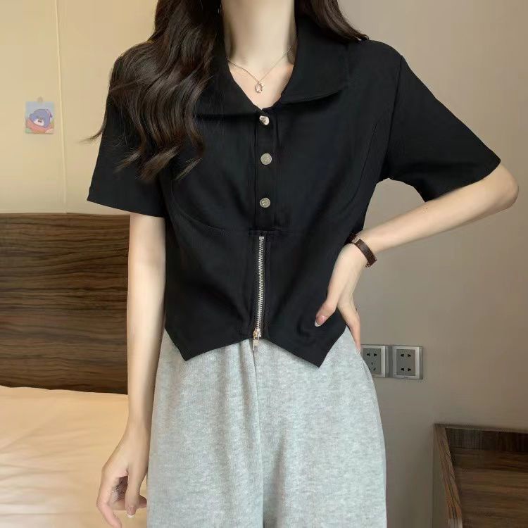 Áo thun COZOKC tay ngắn kiểu dáng đơn giản hợp thời trang