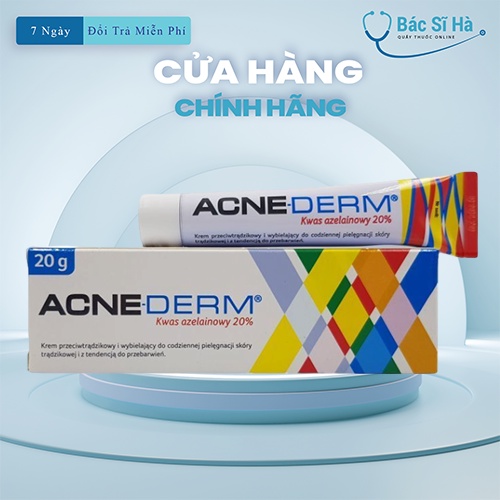 Kem giảm mụn, mờ thâm Acne Derm Azelaic Acid 20%