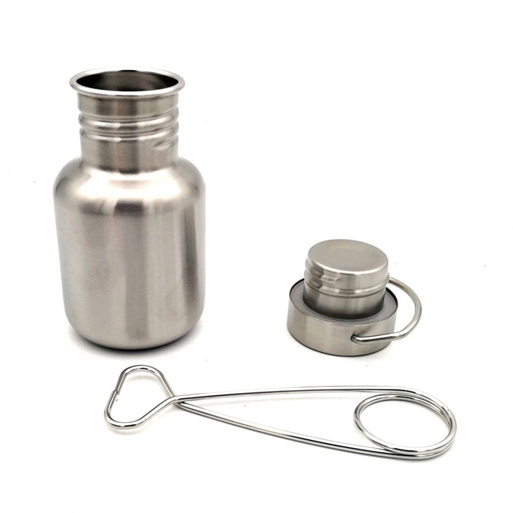 Bình Nước Bằng Thép Không Gỉ Có Móc Treo Tiện Dụng Cho Hoạt Động Ngoài Trời