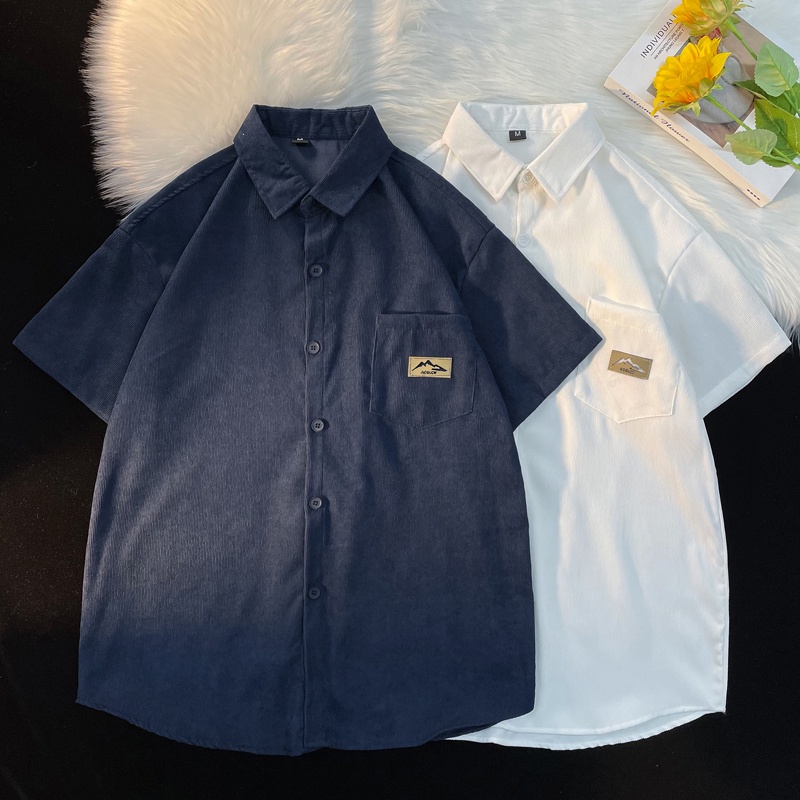 Áo Sơ Mi Ngắn Tay Dáng Rộng Thời Trang Dành Cho Nam