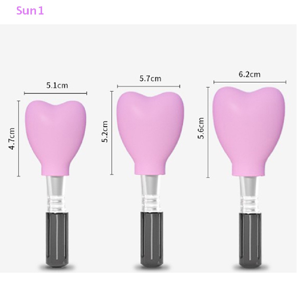 Set 3 Hộp Silicone Đựng Cọ Trang Điểm Chống Bụi Tiện Dụng
