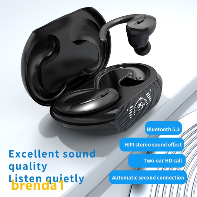 1 Cặp Tai Nghe Bluetooth Không Dây Tws 5.3 Enc Giảm Tiếng Ồn Có Màn Hình Kỹ Thuật Số