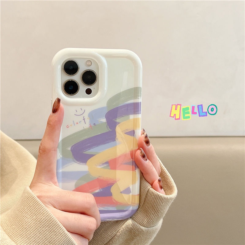 Ốp Điện Thoại Silicon TPU Mềm Nhiều Màu Dễ Thương Chống Sốc Cho IPhone 14 13 11 12 Pro XS Max X XR 7 + 8 Plus