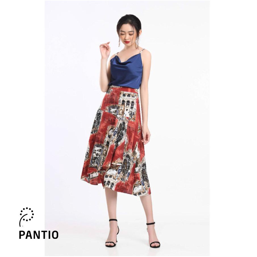 FJD1720 - Chân váy dài midi lụa trơn - PANTIO