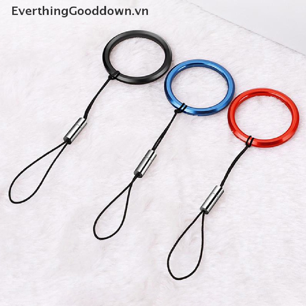 Everthinggooddown Ốp Điện Thoại Có Vòng Kim Loại Đeo Tay Chống Thất Lạc Cho Điện Thoại / Camera / Móc Khóa