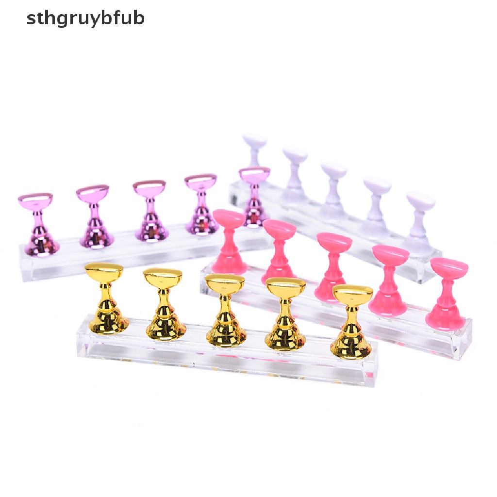 1 Bộ Giá Đỡ Trưng Bày Móng Tay STHB Bằng Acrylic Pha Lê Trong Suốt