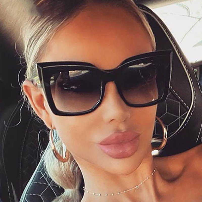 Kính Mát Gọng Vuông Thời Trang Mới Cho Nam Nữ Màu Sắc