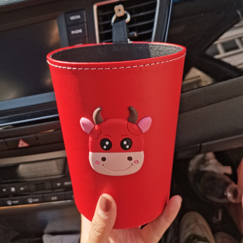 Thùng Rác Đa Năng Chống Thấm Nước Họa Tiết Hoạt Hình Sáng Tạo Treo Sau Xe Hơi