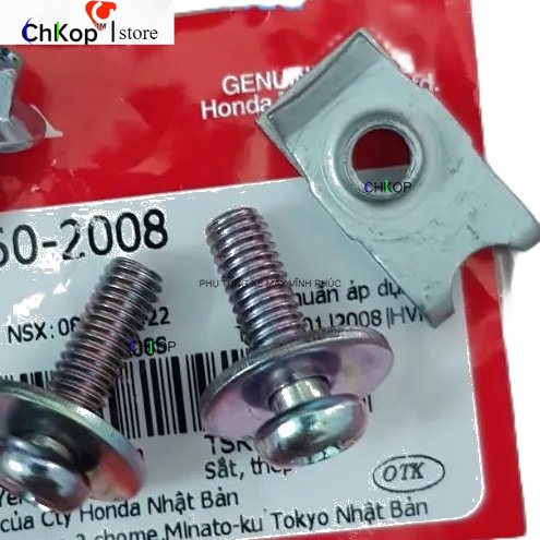 Combo Bộ ốc bắt hộp bình ắc quy xe Dream chính hãng Honda