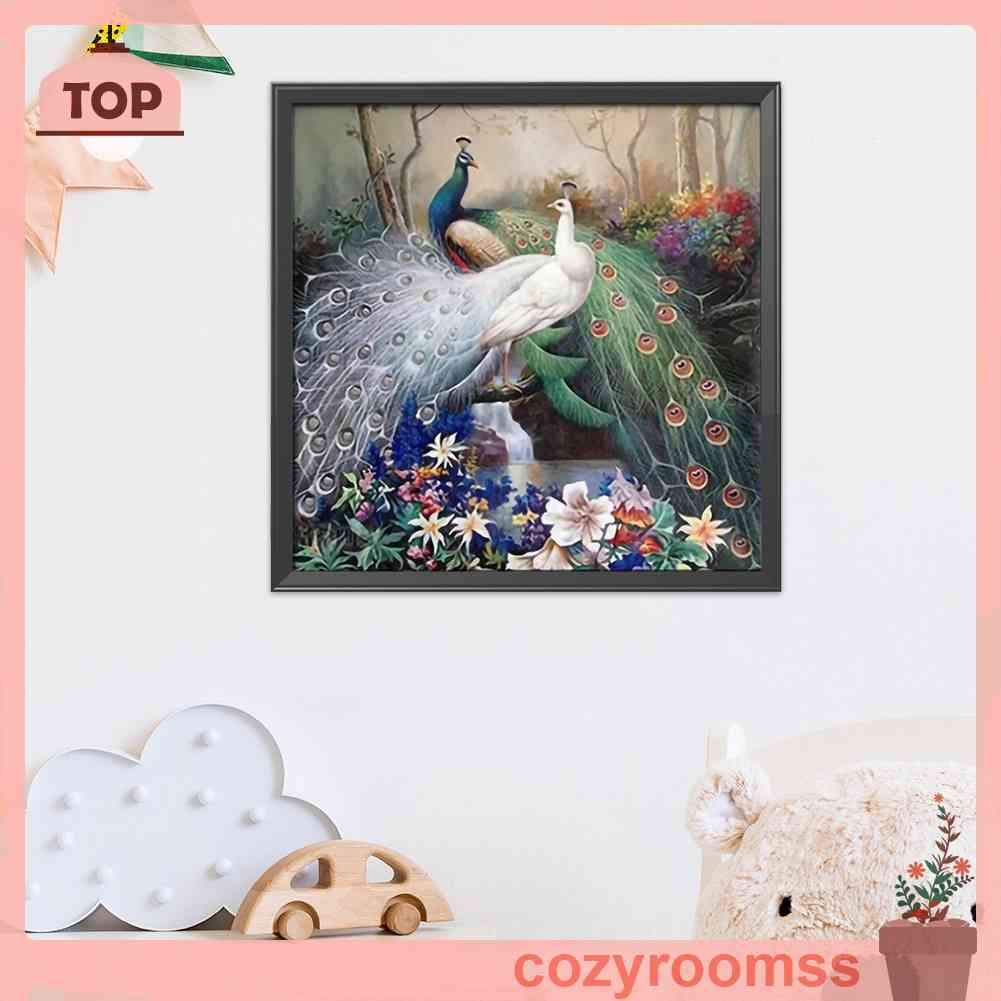 Bộ Tranh Thêu Chữ Thập 11CT DIY Hình Công Tự Nhiên