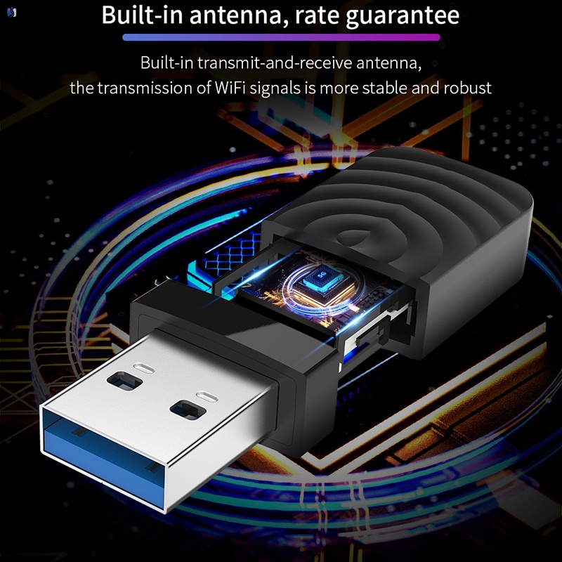 Thẻ Mạng Hai Tần Số 1300m Gigabit Mini 1300m Di Động Tiện Dụng Cho Máy Tính
