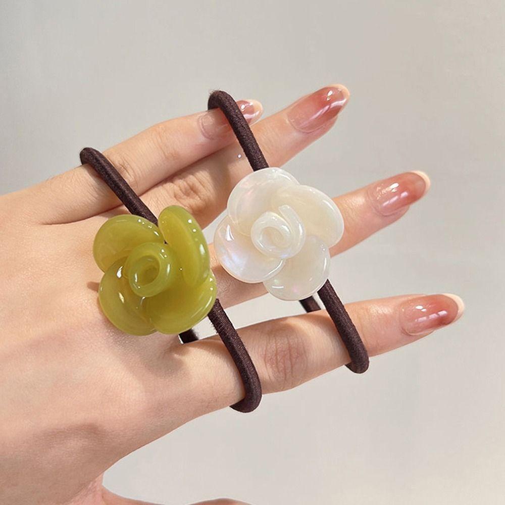 CABEZA Dây Buộc Tóc Cao Su Họa Tiết Da Báo Phong Cách Hàn Quốc Thanh Lịch