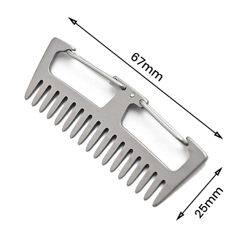 Lược Titan Mini Chống Tĩnh Điện Có Móc Treo Tiện Dụng