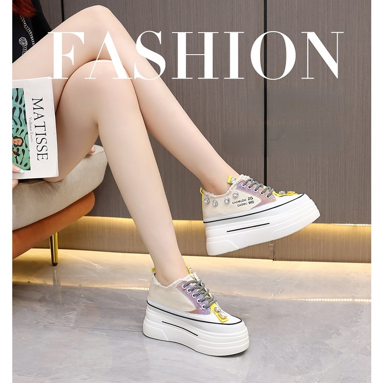 Giày Đế Dày Tăng Chiều Cao Phong Cách Mới Cho Nữ