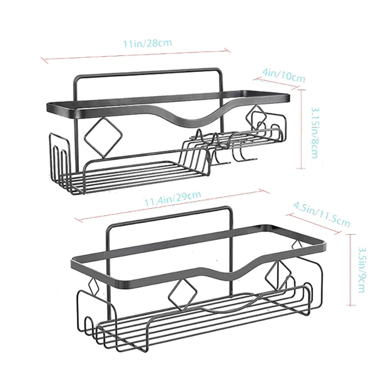 Giá Đỡ Đựng Dầu Gội / Mỹ Phẩm Đa Năng Gắn Tường Không Cần Đục Lỗ Cho Nhà Tắm