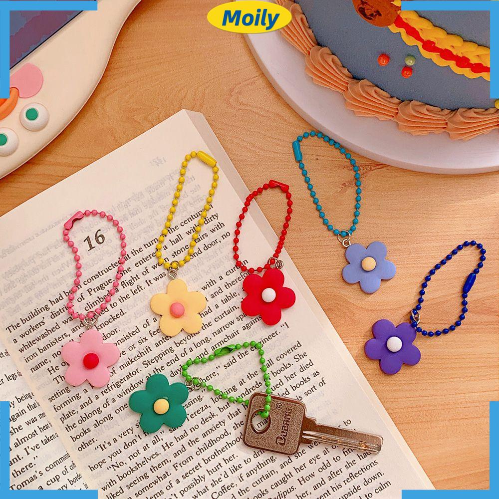 Móc Chìa Khóa Trang Trí Hình Bông Hoa Bằng Nhựa Nhiều Màu Sắc Tự Chọn Dễ Thương