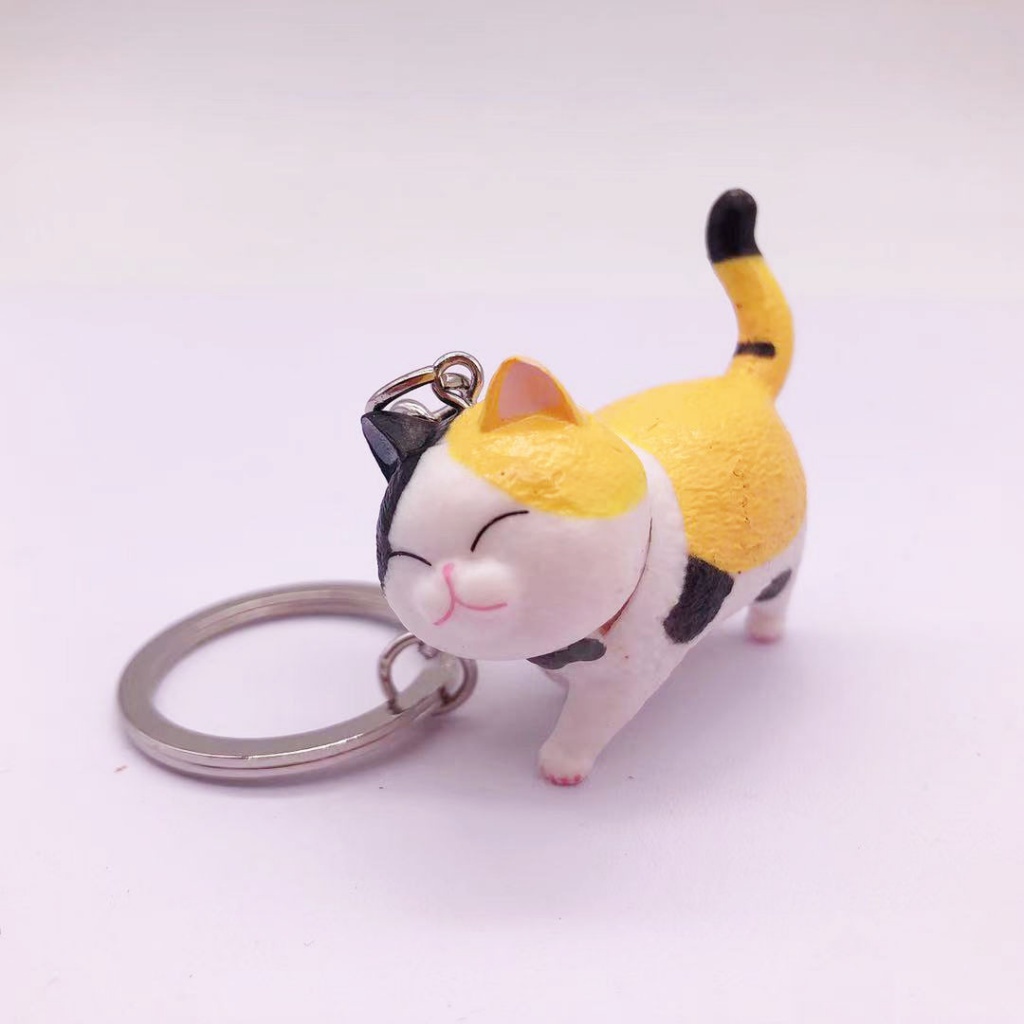 Cute cat Keychains Cute Keychain Car Key Chains Kawaii Anime Toys Kids Christmas Gift