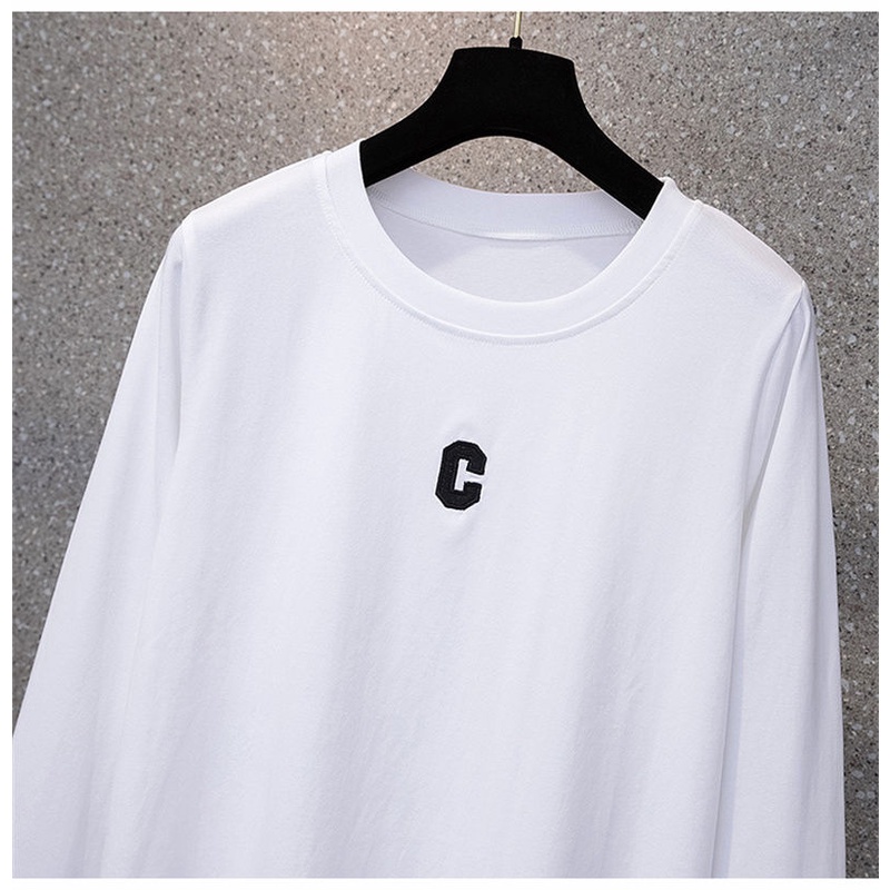 Áo Thun Nữ Dài Tay Oversized In Hình