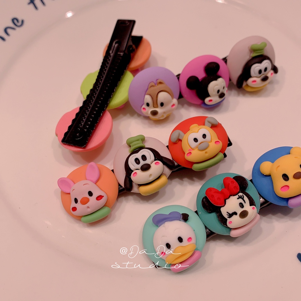 Kẹp Tóc Hình Nhân Vật Hoạt Hình Disney Đáng Yêu