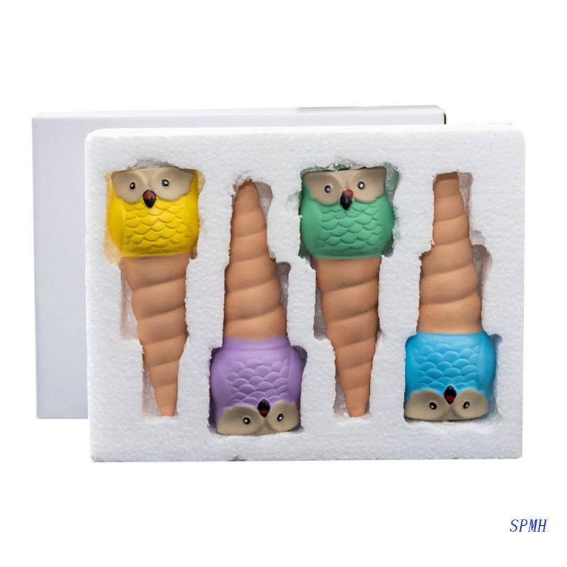 Bộ 4 Vòi Tưới Nước Tự Động Hình Cú Hoạt Hình Cho Sân Vườn