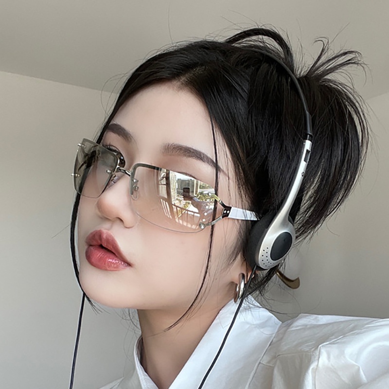 Kính Mát Thời Trang Nam Nữ Gọng Kim Loại Mới 2023 Màu Sắc