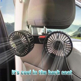 Quạt xe hơi xoay 360 độ quạt mạnh phía sau ghế xe hơi quạt xe suv