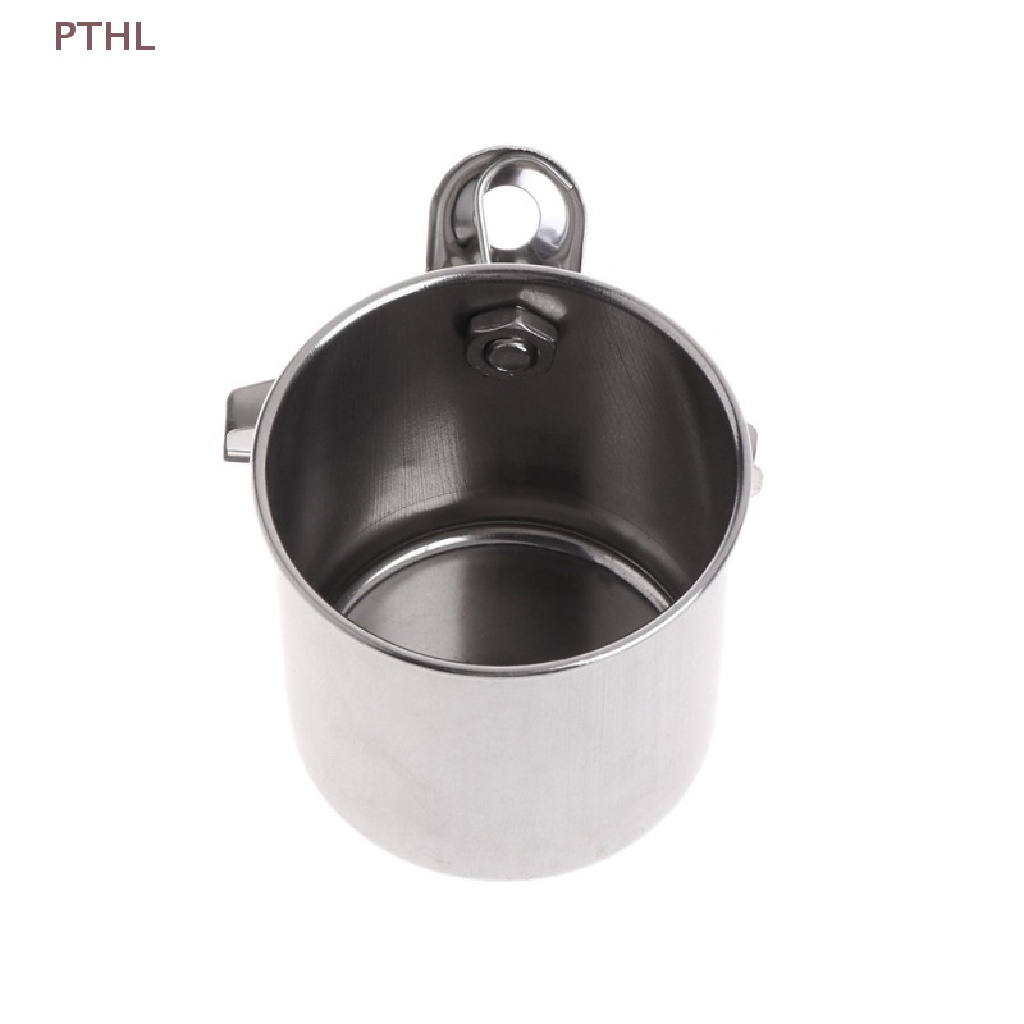 Tô Đựng Thức Ăn / Nước Uống Hình Tròn Bằng Thép Không Gỉ Dành Cho Chim Vẹt