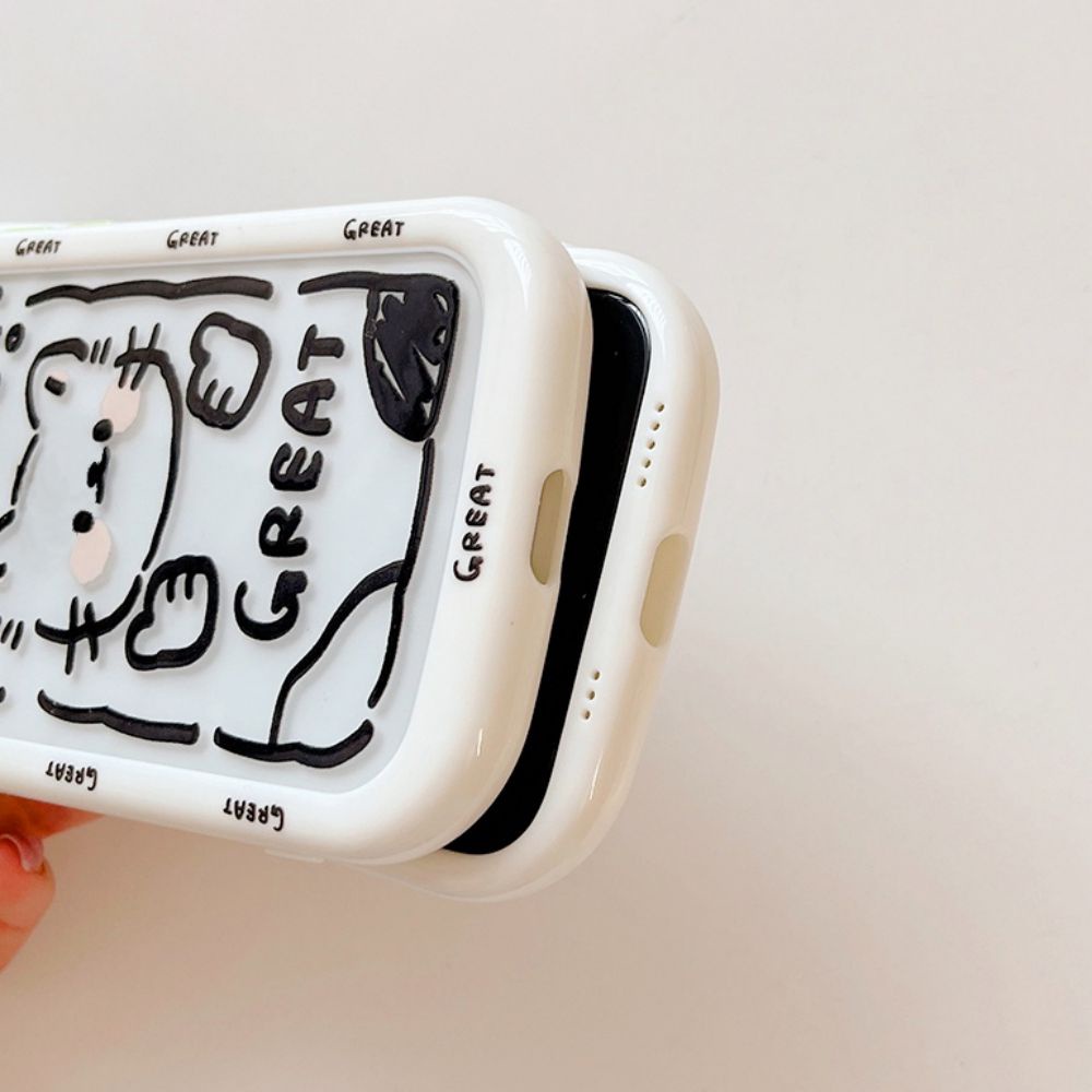 Ốp Điện Thoại TPU Mềm Dày Dặn Chống Sốc In Họa Tiết Graffiti Dễ Thương Dành Cho IPhone 11 12 13 14 Pro Max