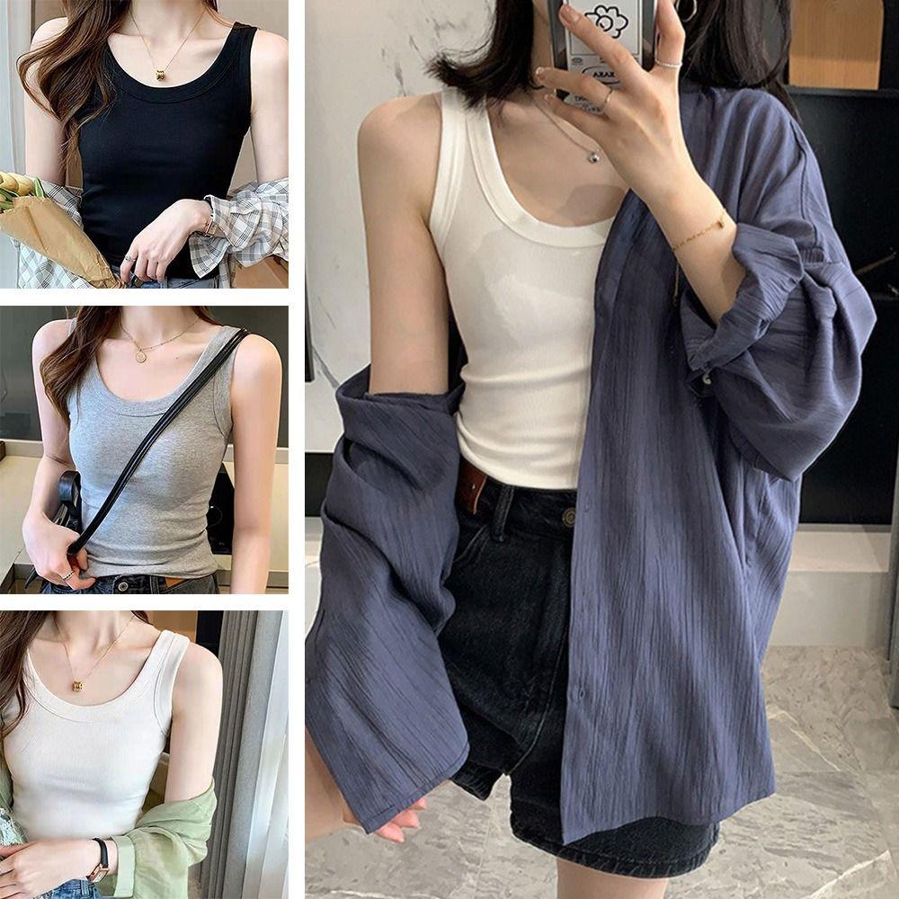 Áo Thun Không Tay Plus Size Thời Trang Nữ Gợi Cảm